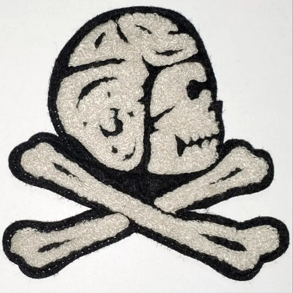 Rare Polo Ralph Lauren Varsity Rugby Skull Patch Gem